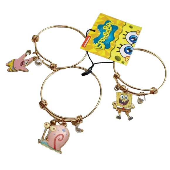 SpongeBob bracelets 3pc set SpongeBob,Gary & Patrick - Picture 1 of 11